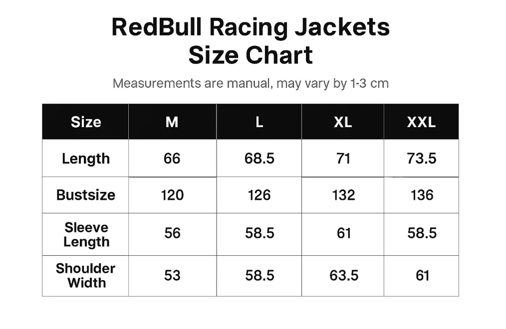 F1 Jacket Red Bull Racing Jacket